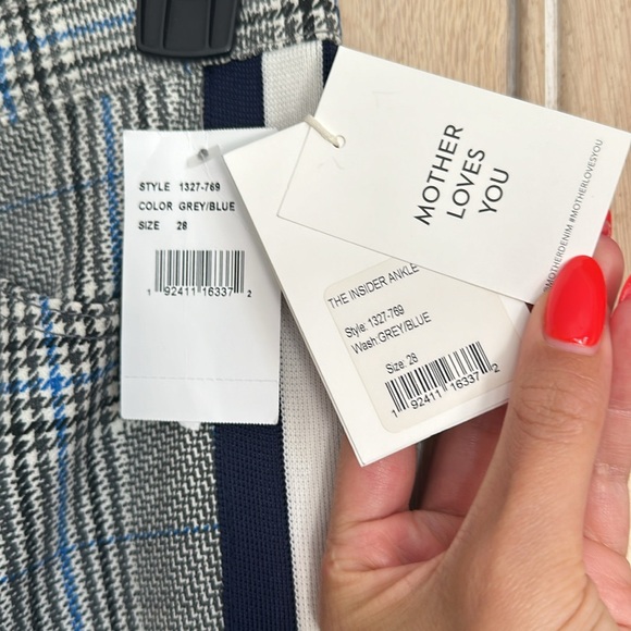 NWT Mother Jeans Insider Ankle Wash Grey/ Blue Jean - Picture 5 of 10